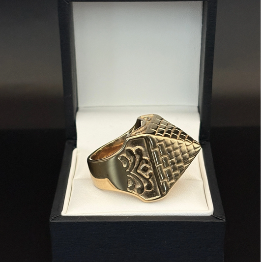9ct Gold Filled XL Huge Pyramid Ring