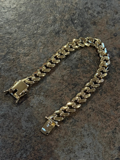 9ct Gold Filled Cuban Bracelet 10mm