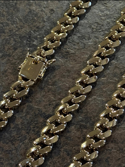 9ct Gold Filled Cuban Bracelet 10mm