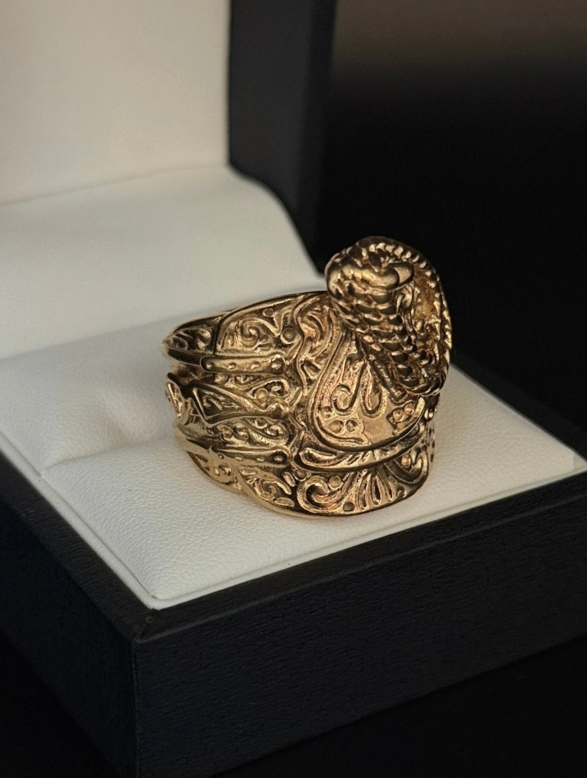 9ct Gold Filled Ace of Spades Saddle Ring