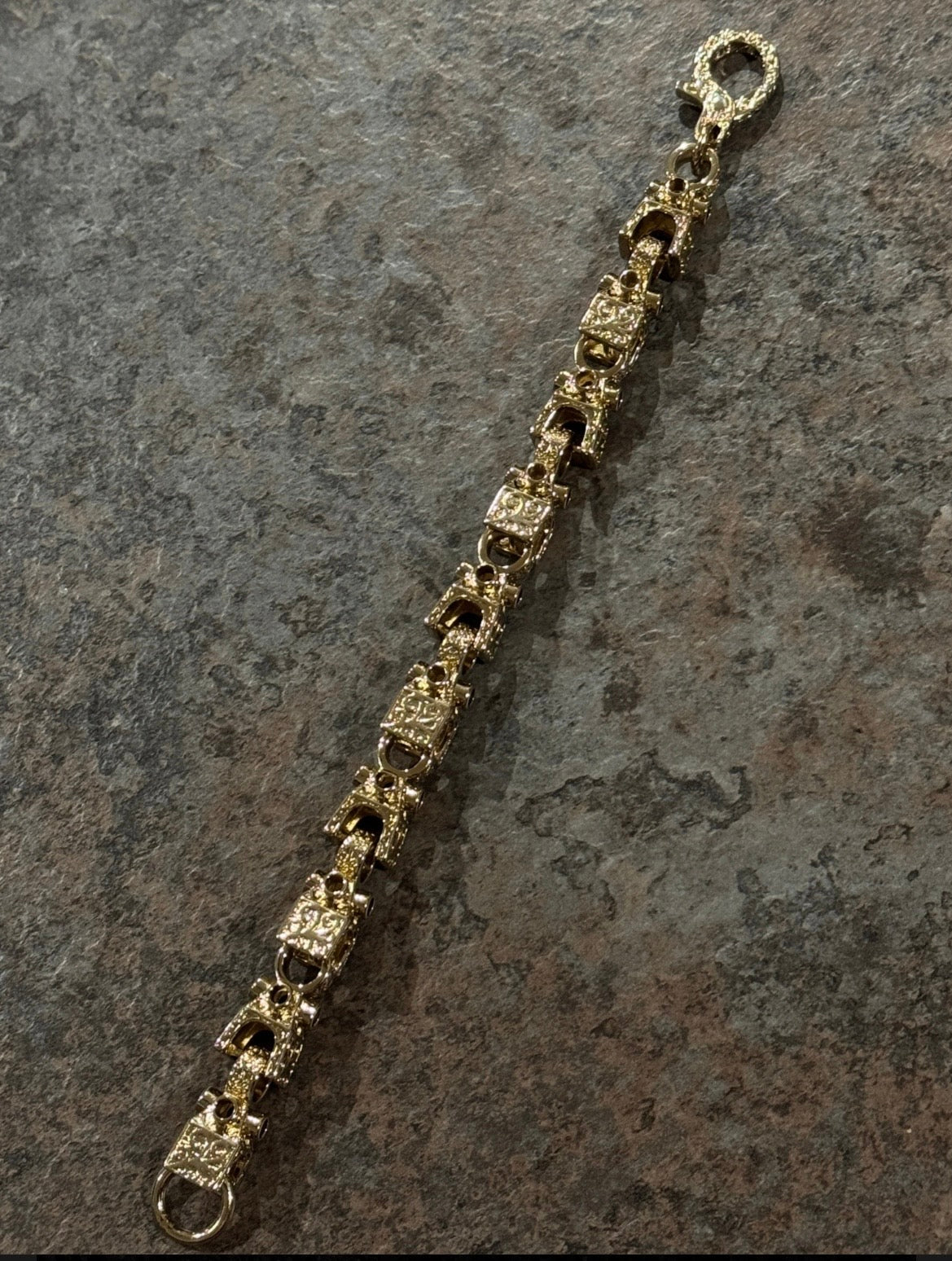9ct gold filled lego bracelet 13mm