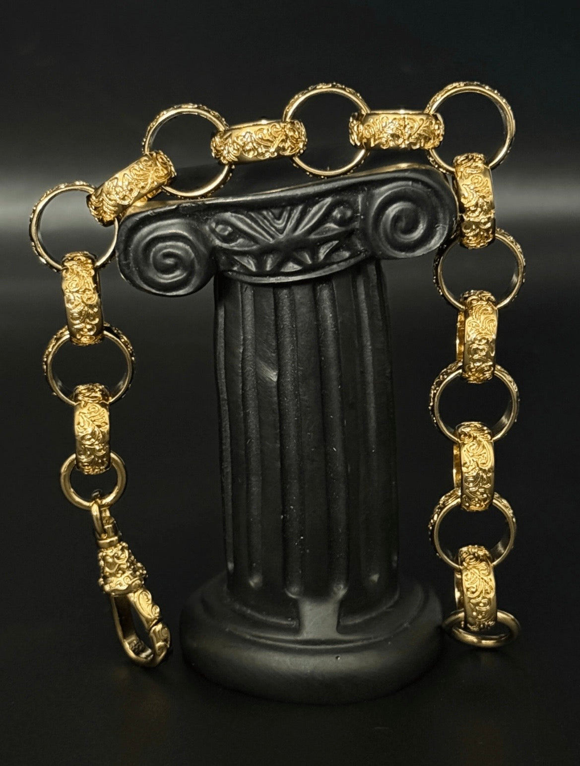 9ct Gold Filled Belcher bracelet 16mm