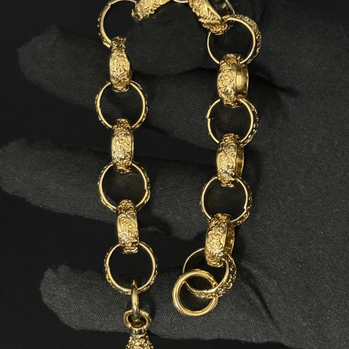 9ct Gold Filled Belcher bracelet 16mm