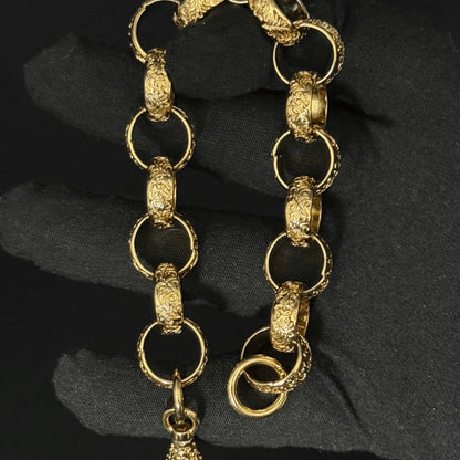 9ct Gold Filled Belcher bracelet 16mm